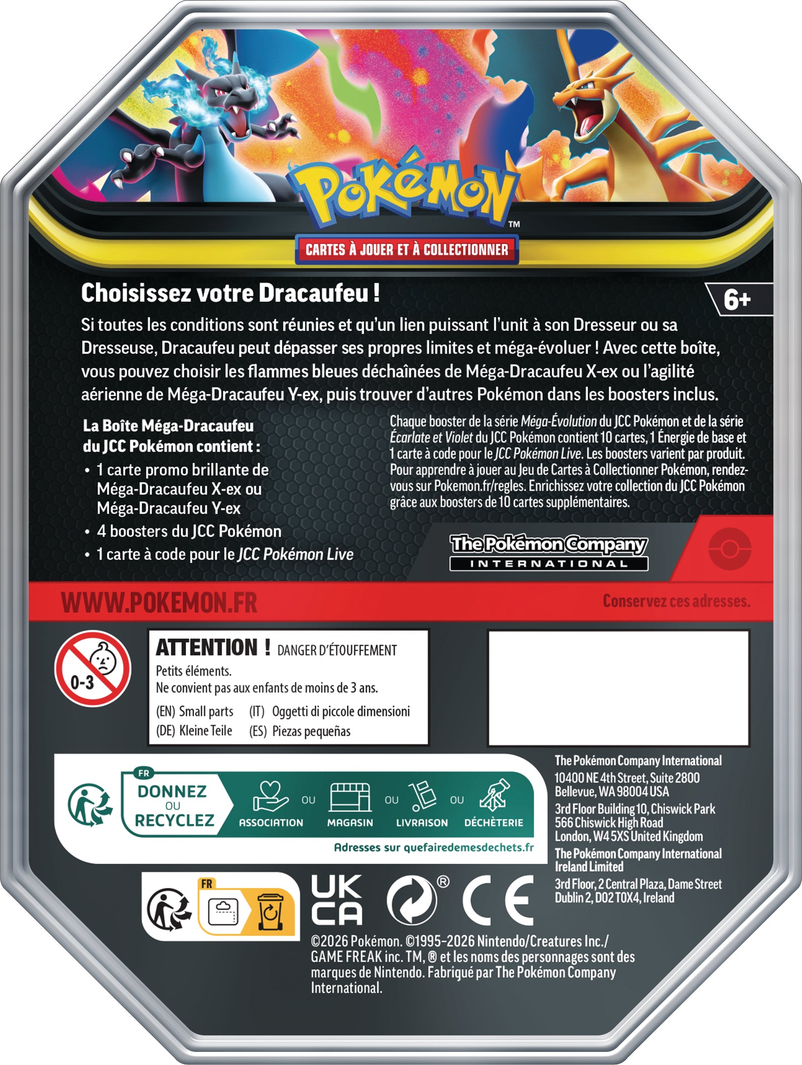 Pokémon JCC : Boîtes Méga-Dracaufeu (Méga-Dracaufeu X-ex ou Méga-Dracaufeu Y-ex - 1x boîte aléatoire)