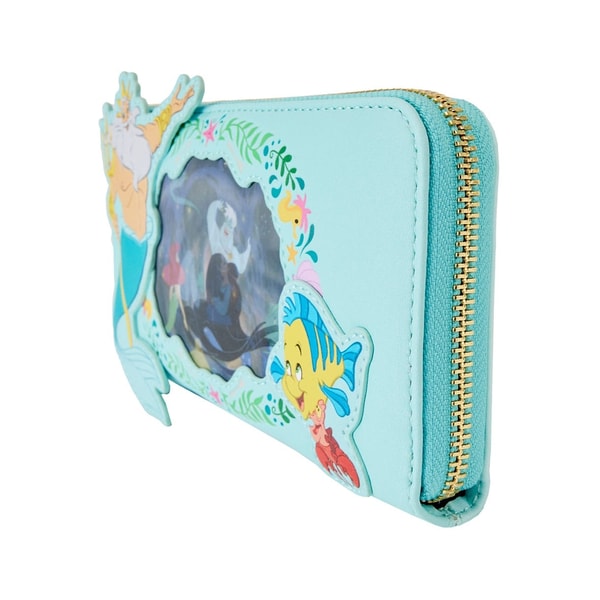 Loungefly: Disney - The Little Mermaid - Ariel Princess Lenticular Zip Around Wallet - flash vidéo