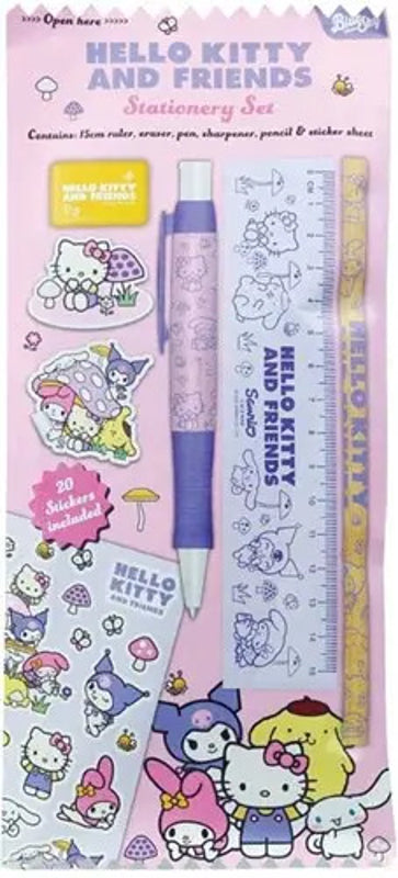 Hello Kitty et ses amis - Set de Papeterie Champignon