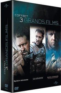 Russell Crowe - 3 grands films : Robin des Bois + Gladiator + Master and Commander [DVD]