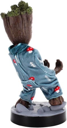 Cable Guys - Marvel - I Am Groot - Groot en pyjama Support Chargeur pour Téléphone et Manette - flash vidéo