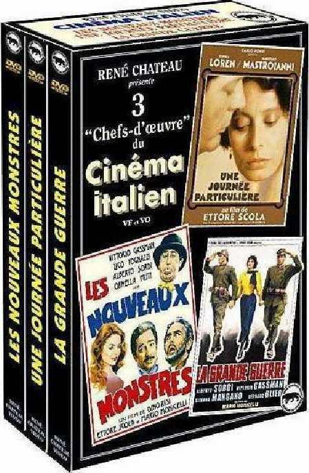 Cinéma Italien - Coffret 3 films : Une journée particulière + Les Nouveaux monstres + La Grande Guerre [DVD]