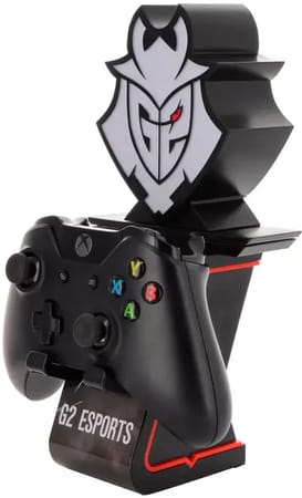 Cable Guys Ikon - G2 Esports - G2 Logo Support Lumineux Chargeur pour Téléphone et Manette - flash vidéo
