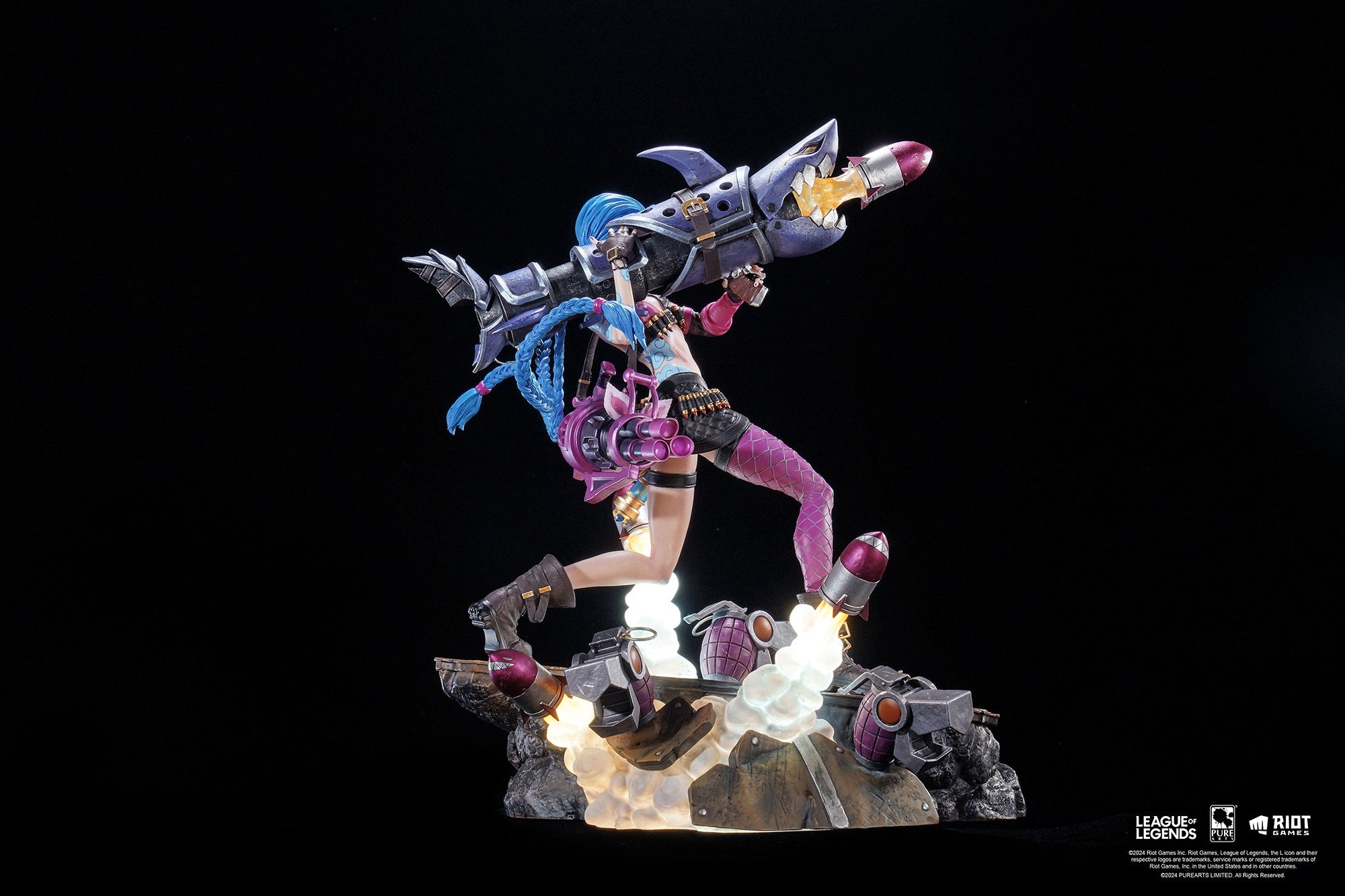 PureArts - 1:6 Scale Statues - League Of Legends - Jinx Statue 31cm - flash vidéo