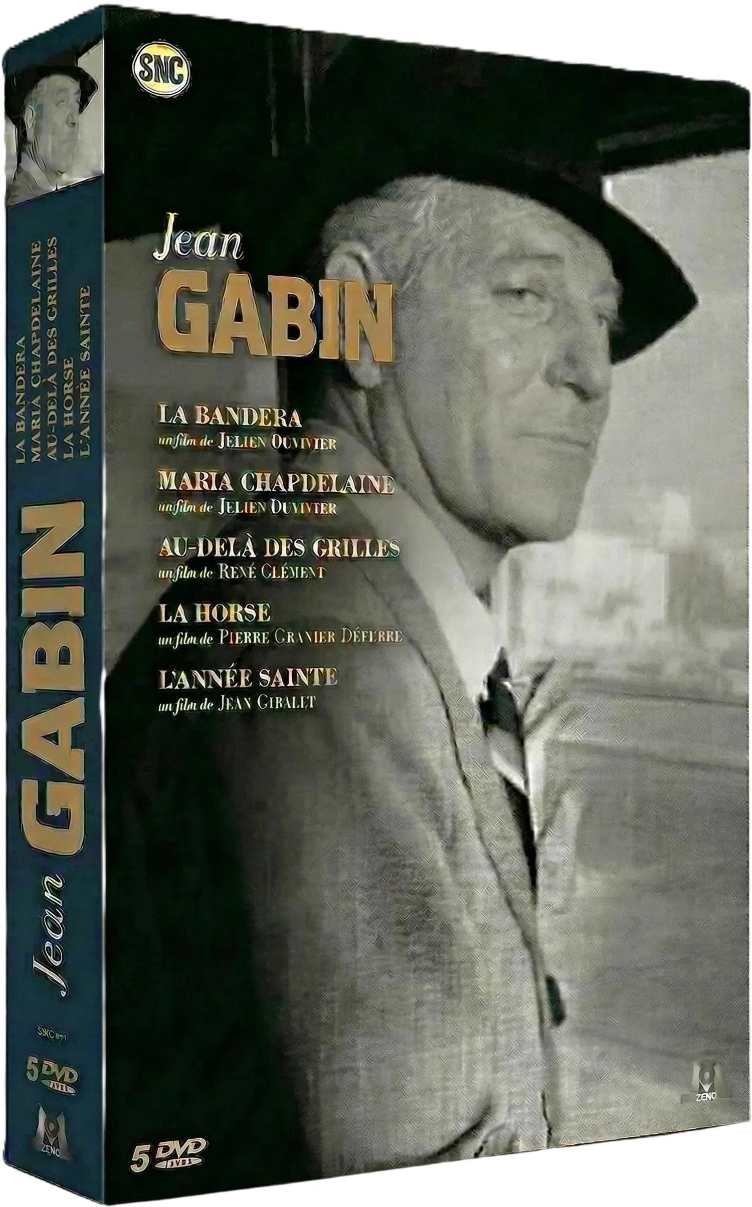 Jean Gabin - Coffret 5 films : La Bandera + Maria Chapdelaine + Au-delà des grilles + La Horse + L'Année sainte [DVD]