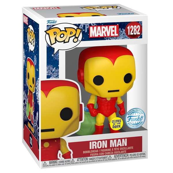 Funko Pop! & Tee: Marvel - Holiday Iron Man (Glow in the Dark) - L - flash vidéo