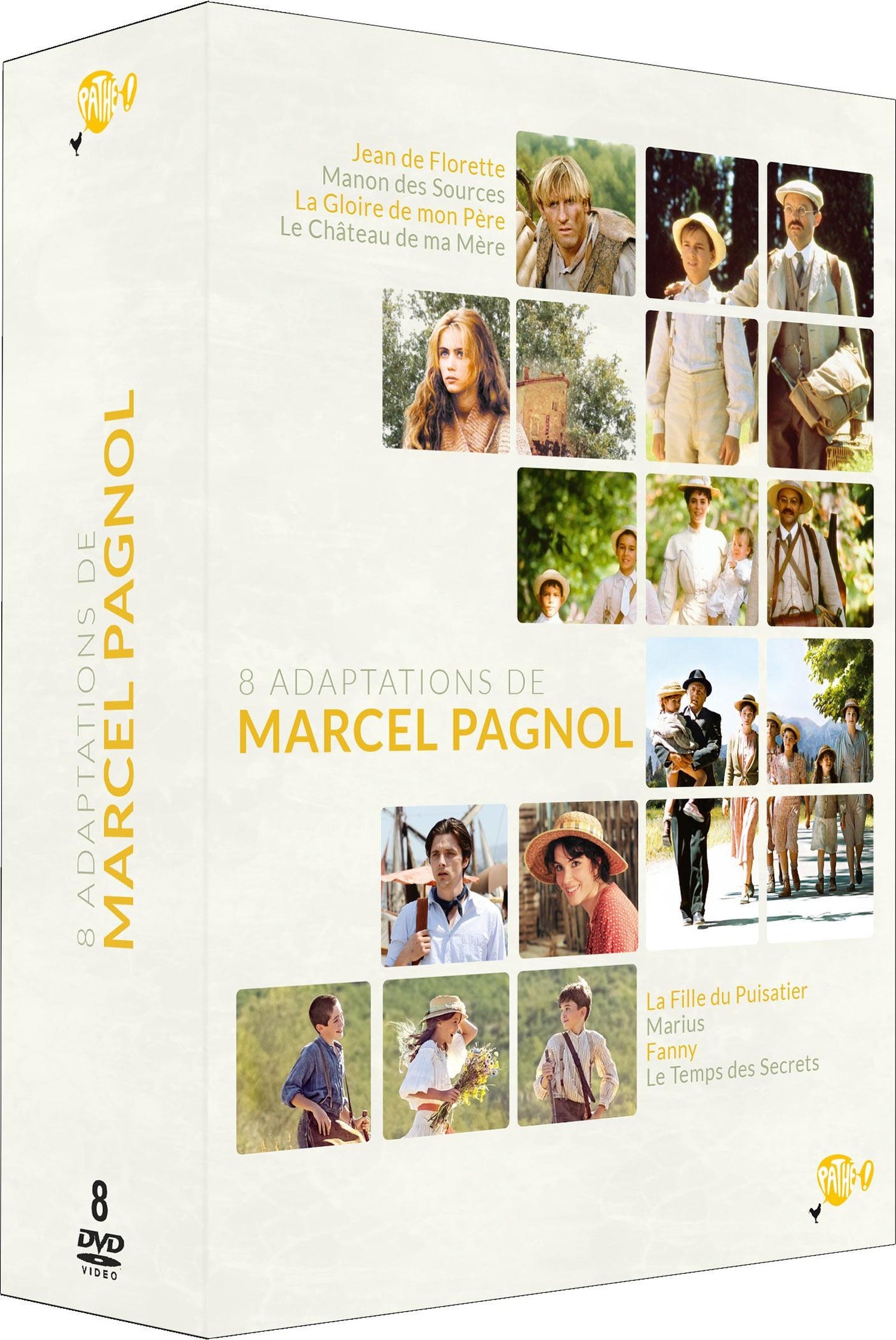 Adaptations de Marcel Pagnol : Jean de Florette + Manon des sources + La Fille du puisatier + Marius + Fanny + La Gloire de mon père + Le Château de ma mère + Le Temps des secrets [DVD]