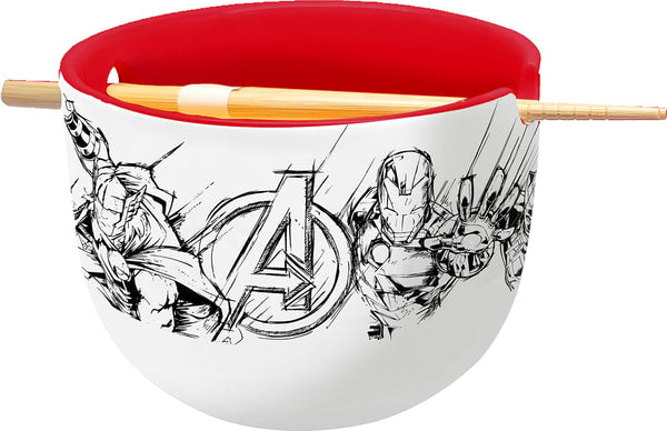 Marvel - Bol à ramen avec baguettes Avengers - flash vidéo