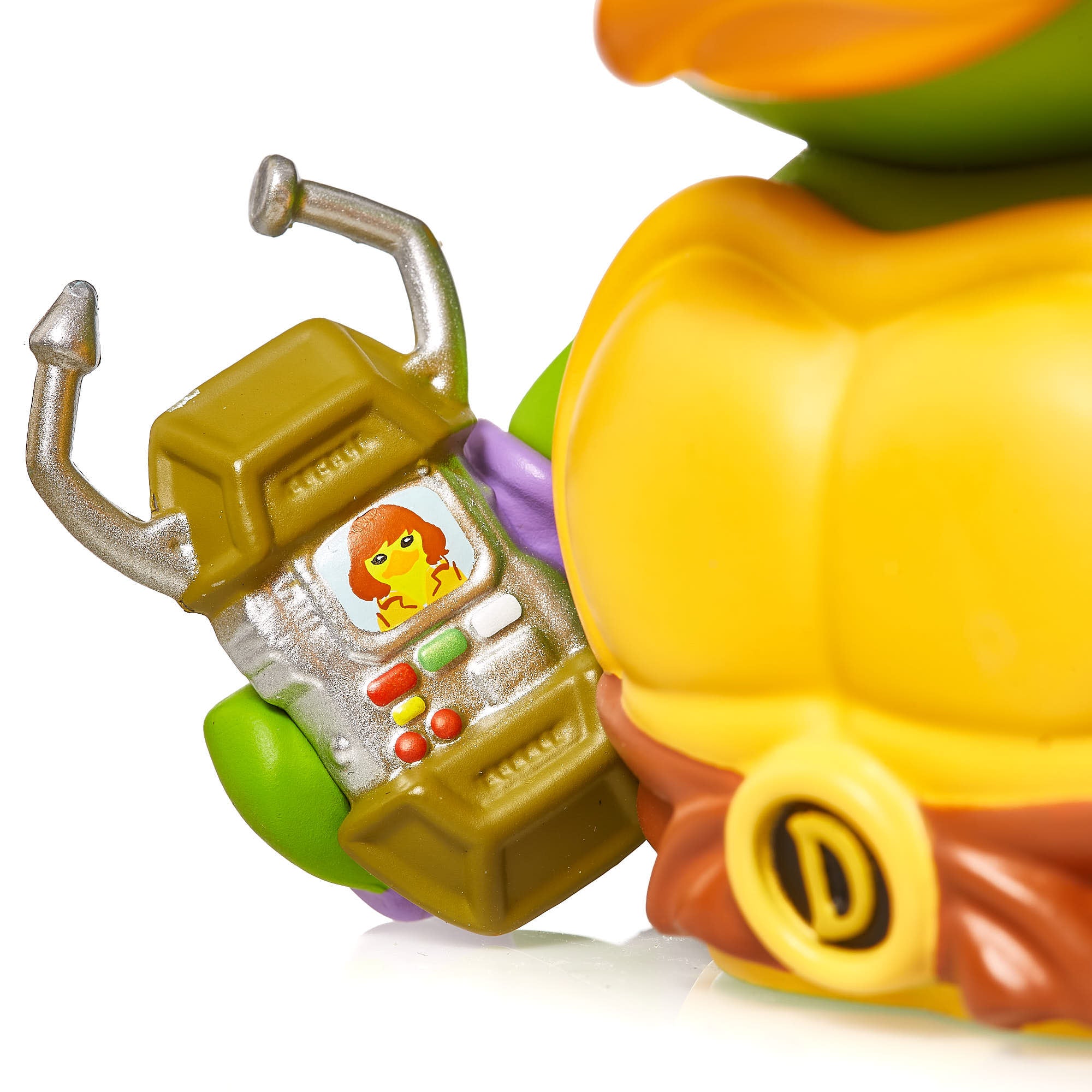 Numskull - Mini TUBBZ Canard de bain - Tortues Ninja - Donatello (Édition baignoire) - 8cm - flash vidéo