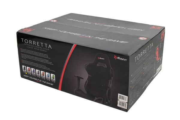 Arozzi Torretta - Chaise Gaming en tissu souple - Noir V2 - flash vidéo