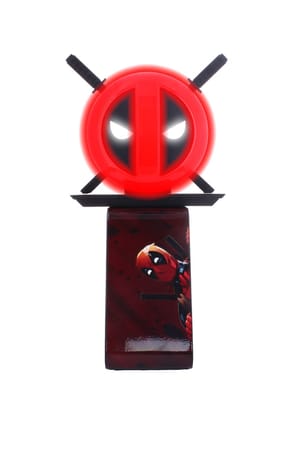 Cable Guys Ikon - Marvel - Deadpool Logo Support Lumineux Chargeur pour Téléphone et Manette - flash vidéo