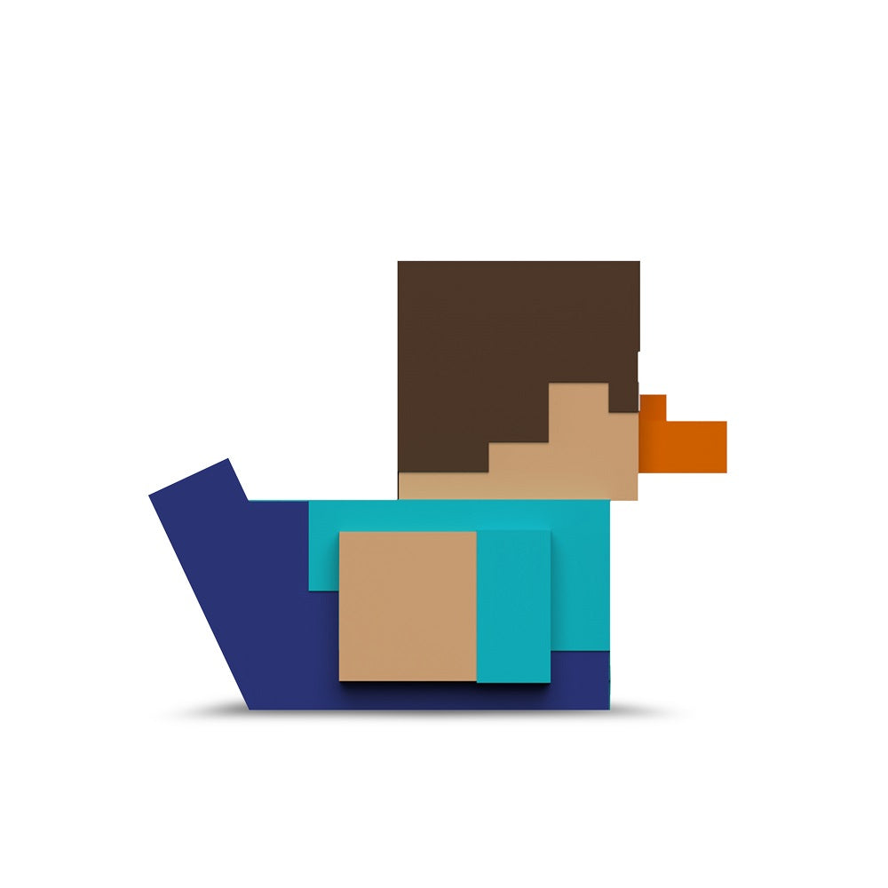 Numskull - Mini TUBBZ Canard de bain - Minecraft - Steve (Édition baignoire) - 8cm - flash vidéo