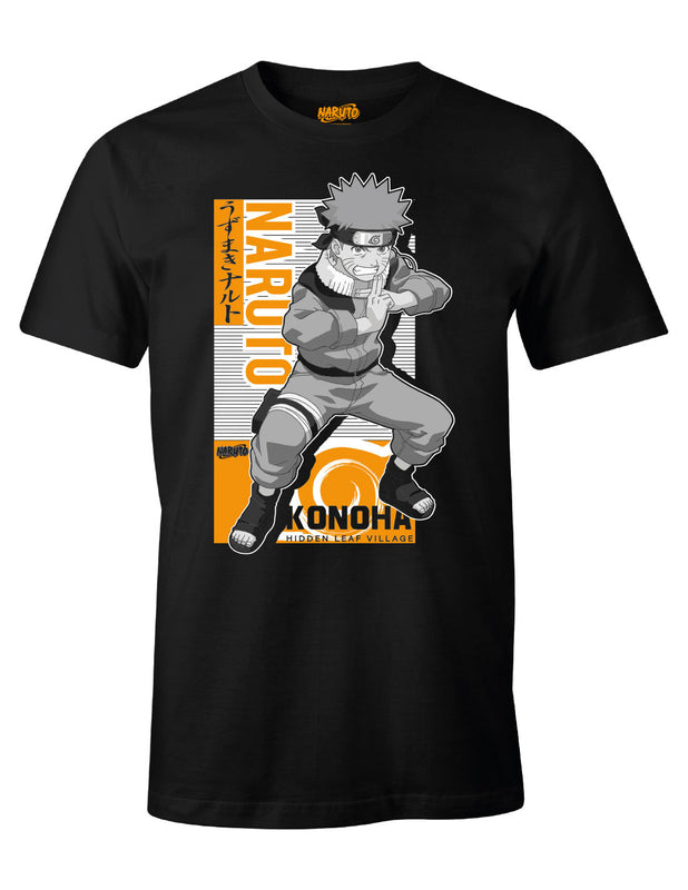 Naruto - T-shirt Noir Multi-clonage - S