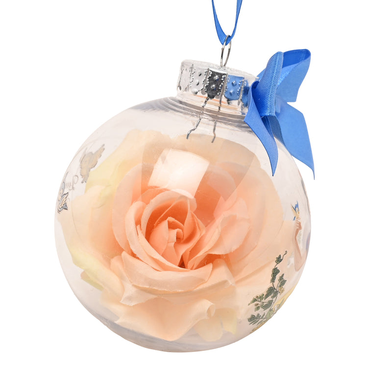 Disney - Princesse - Boule de Noël avec des Fleurs Artificielles - Blanche-Neige