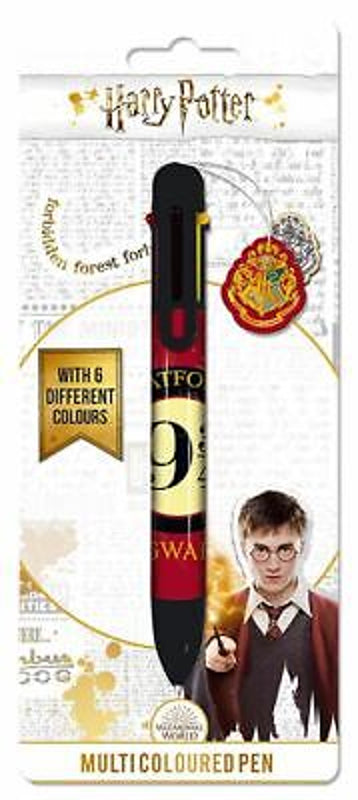 Harry Potter - Stylo-bille 6 couleurs Voie 9 3/4