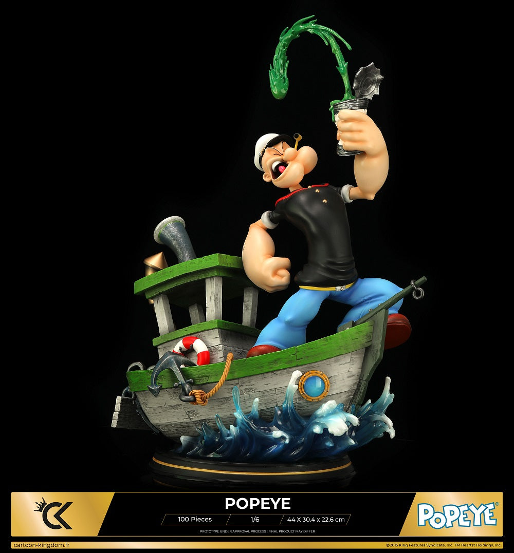 Cartoon Kingdom - 1:6 Statues - Popeye "Spinash Version" Statue 44cm - flash vidéo