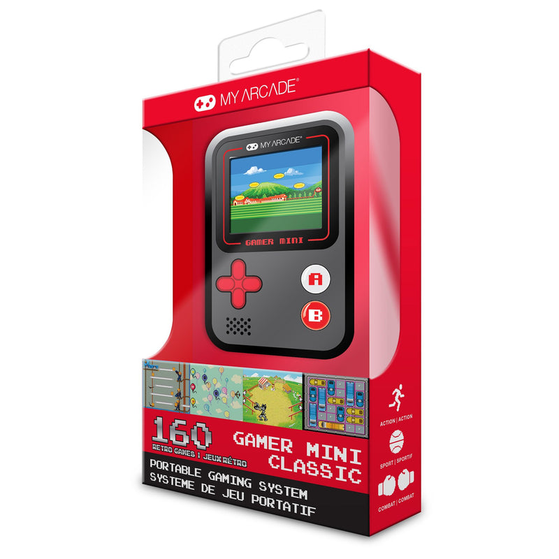 My Arcade - Gamer Mini Classic Rouge Noir (160 jeux en 1)