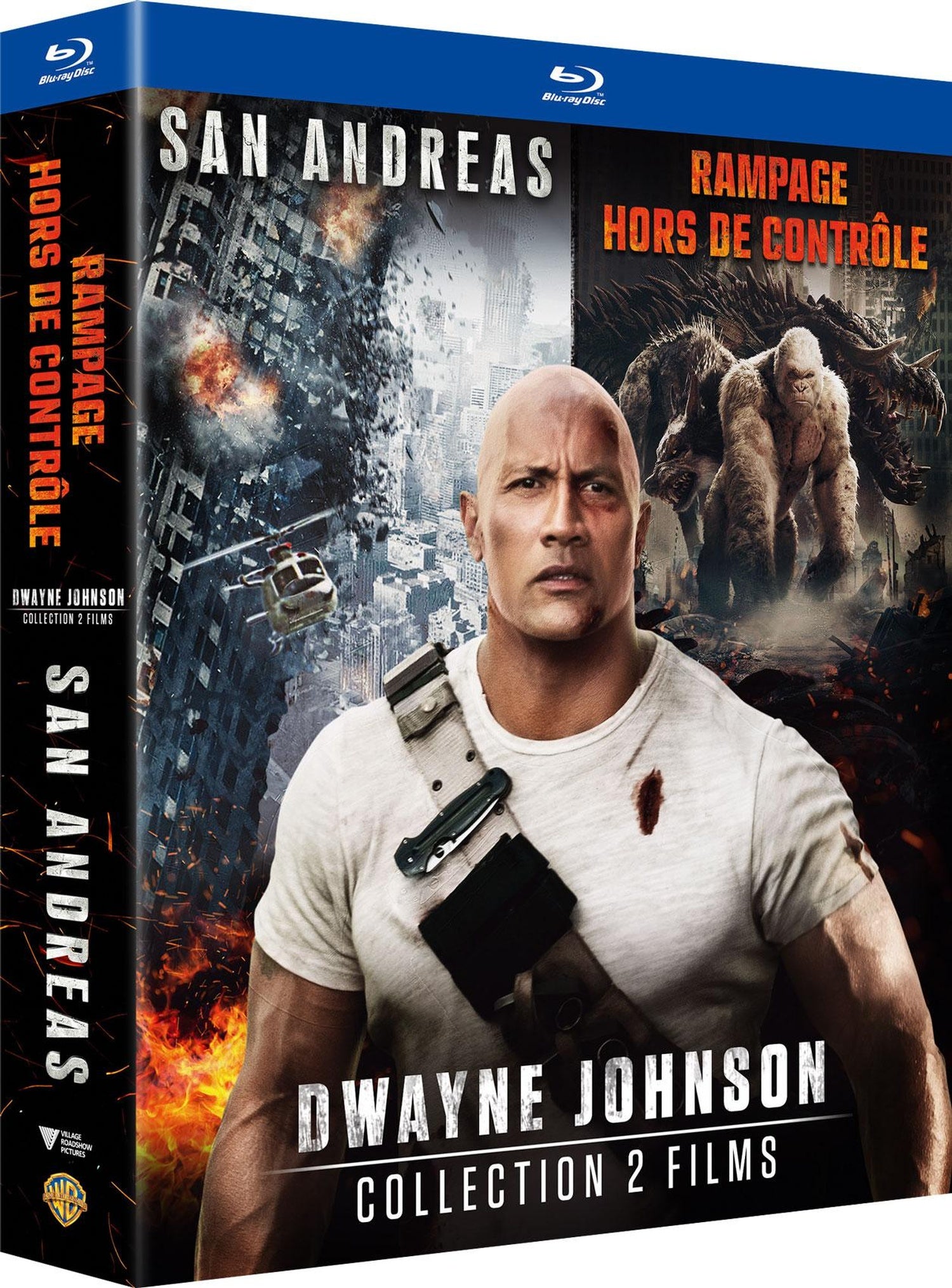 Coffret Dwayne Johnson : Rampage - Hors de contrôle + San Andreas [Blu-ray]