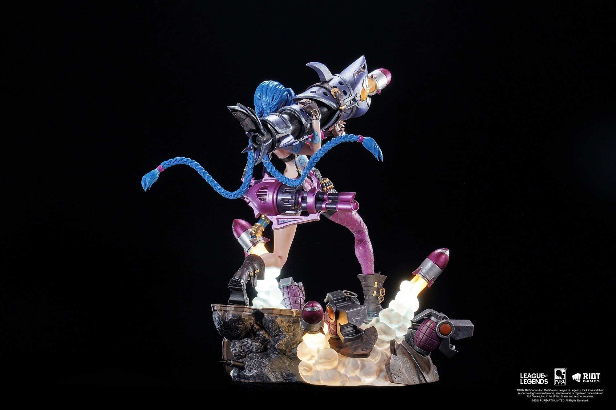 PureArts - 1:6 Scale Statues - League Of Legends - Jinx Statue 31cm - flash vidéo