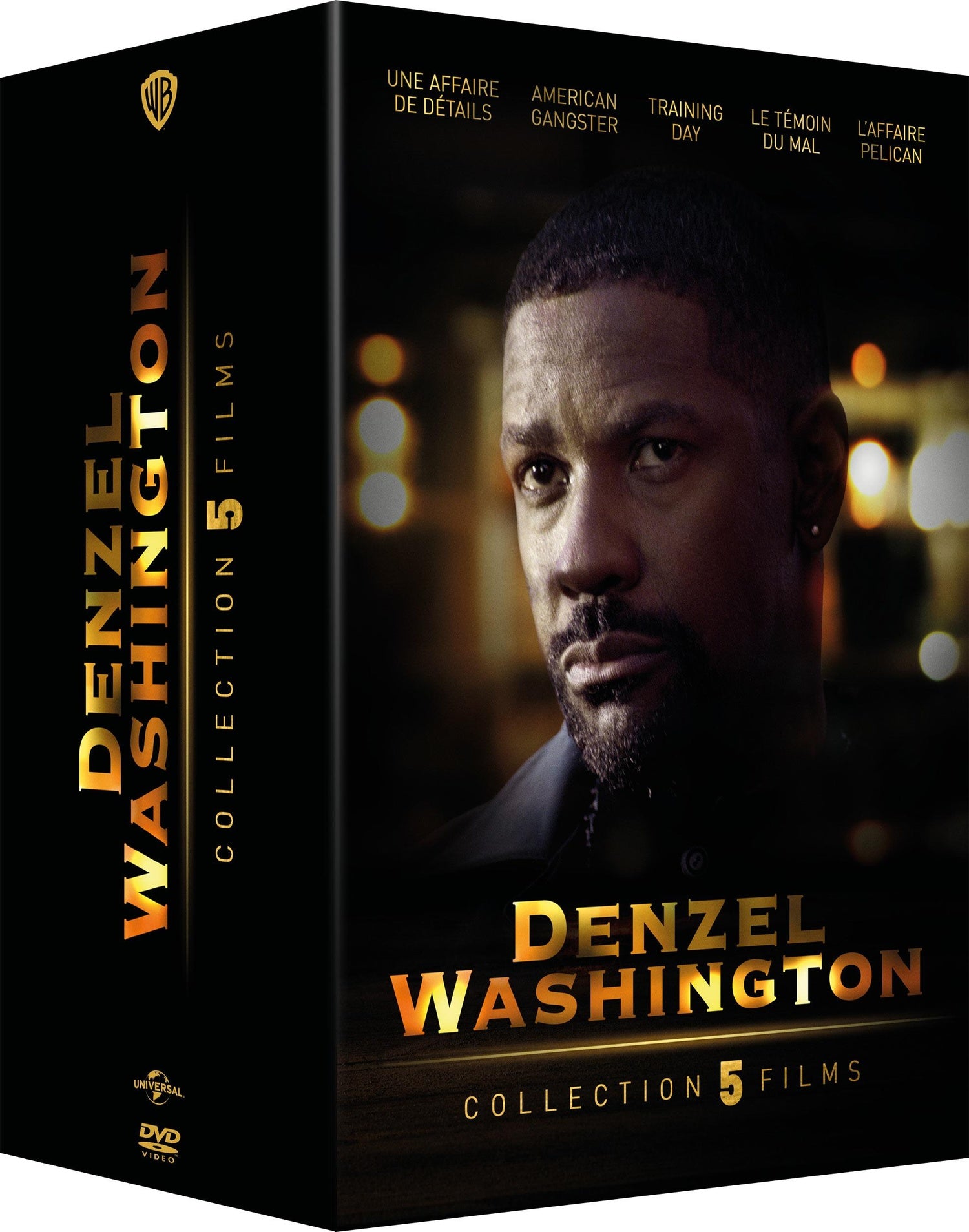 Denzel Washington - Collection 5 films : Une affaire de détails + Training Day + L'Affaire Pélican + Le Témoin du mal + American Gangster [DVD]