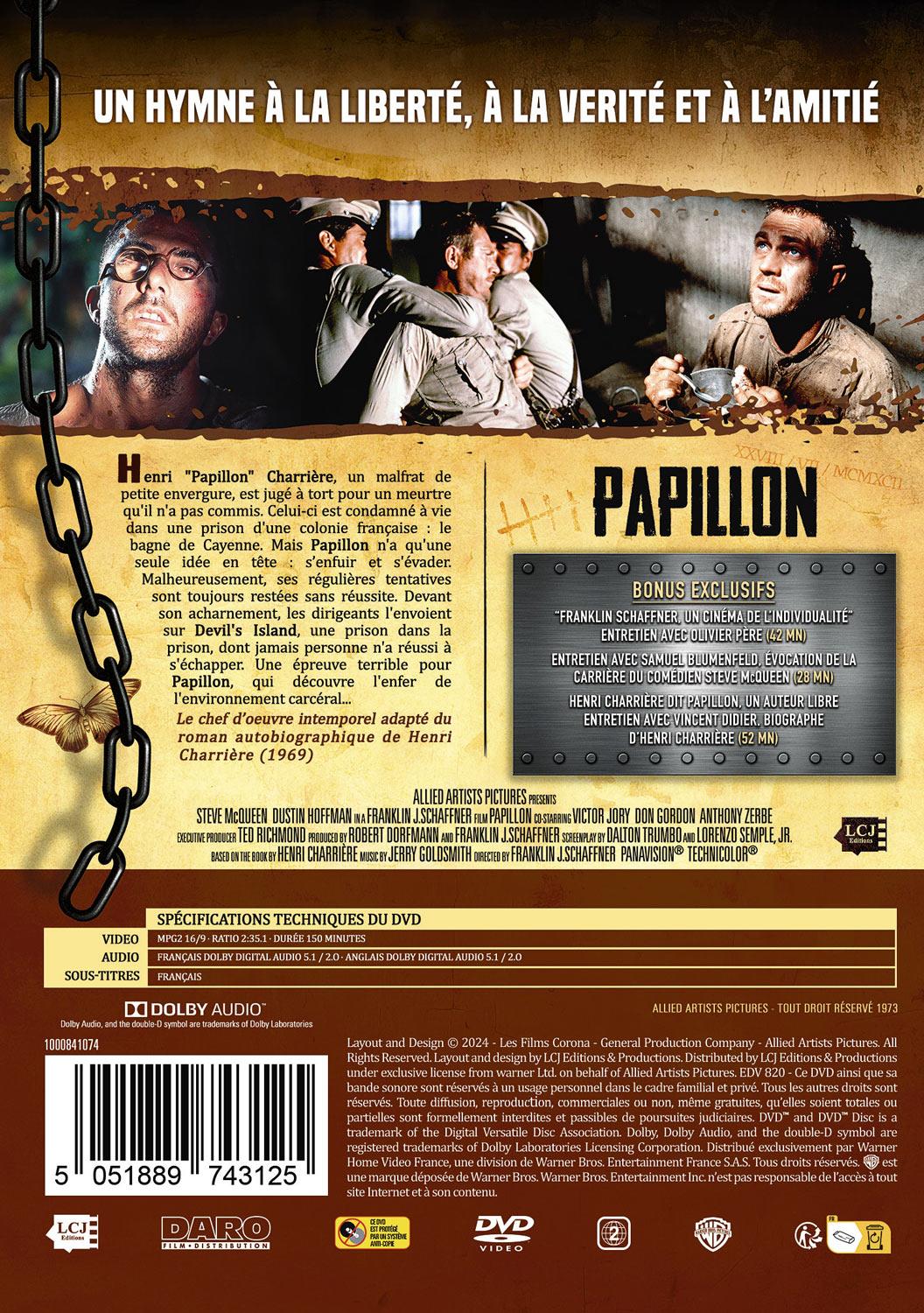 Papillon [DVD]