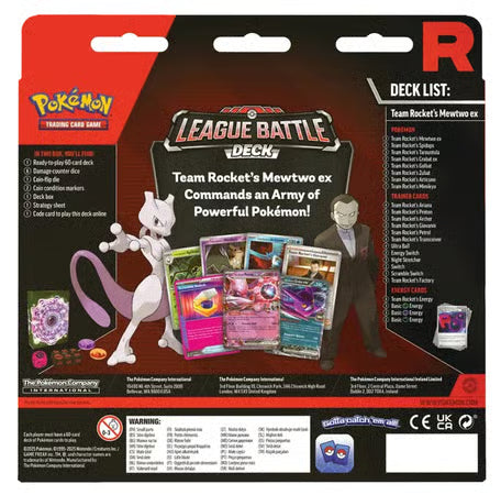 Pokémon TCG: Team Rocket's Mewtwo ex League Battle Deck