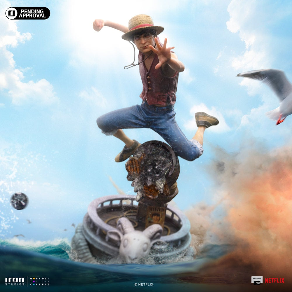Iron Studios - Art Scale 1/10 - One Piece (Netflix Live Action) - Monkey D. Luffy Statue 23cm - flash vidéo