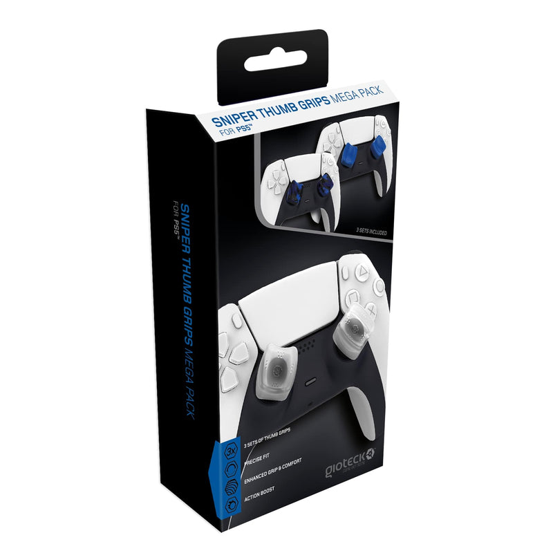 Gioteck - Méga pack de reposes pouce (Thumb Grips) Sniper pour PS5