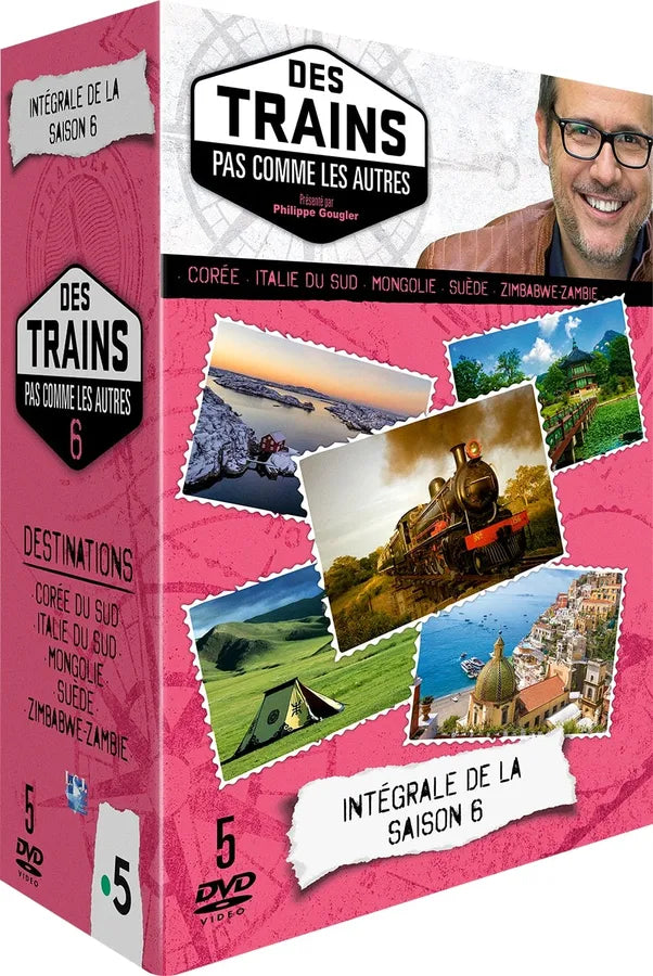 Des trains pas comme les autres - Saison 6 : 5 Destinations - Corée du Sud - Italie du Sud - Mongolie - Suède - Zimbabwe/Zambie