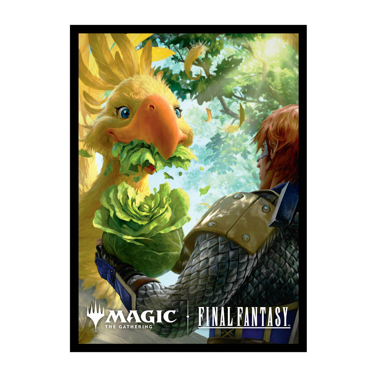 Ultra Pro - Magic: The Gathering - Universes Beyond: Final Fantasy - Sachet de 100 protèges cartes standard Gysahl Greens (63 x 89 mm)
