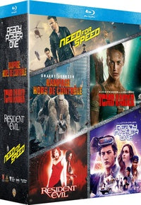 Coffret Films issus de Jeux Vidéo : Rampage - Hors de contrôle + Tomb Raider + Ready Player One + Resident Evil + Need for Speed [Blu-ray]
