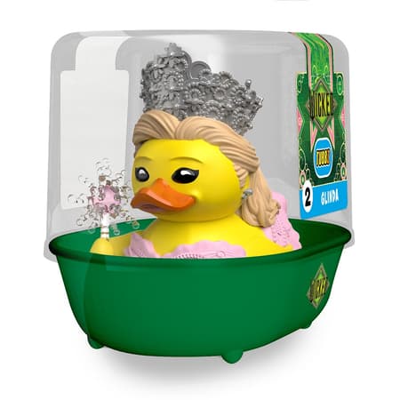 Numskull - TUBBZ Canard de bain - Wicked - Glinda Upland (Première Édition) - 9cm - flash vidéo
