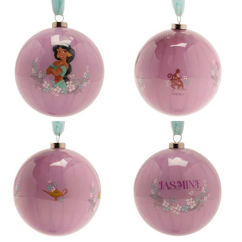 Disney - Lot de 7 Boules de Noël Princesses dans un Coffret Cadeau