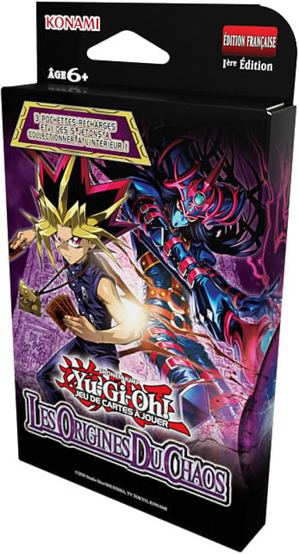 Yu-Gi-Oh! JCC - Pack de 3 Boosters Les Origines du Chaos (Tuckbox cartonné) - Uniquement GSA et GSS