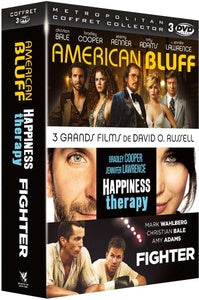 3 grands films de David O. Russell : American Bluff + Happiness Therapy + Fighter [DVD]