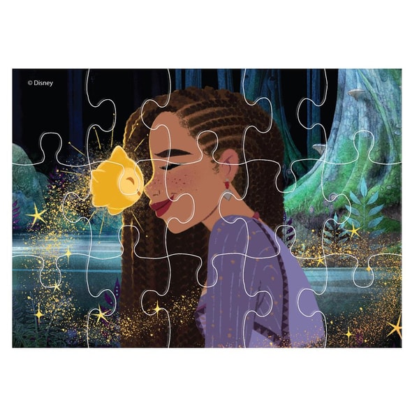 Wish : Asha et la Bonne Étoile - Puzzle 4 en 1 (12/15/20/24pcs) - flash vidéo