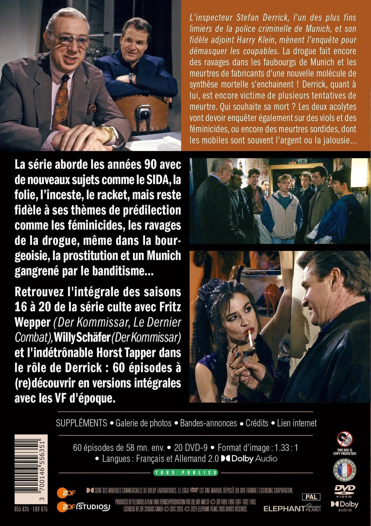 Inspecteur Derrick - Intégrale saisons 16 à 20 [DVD]
