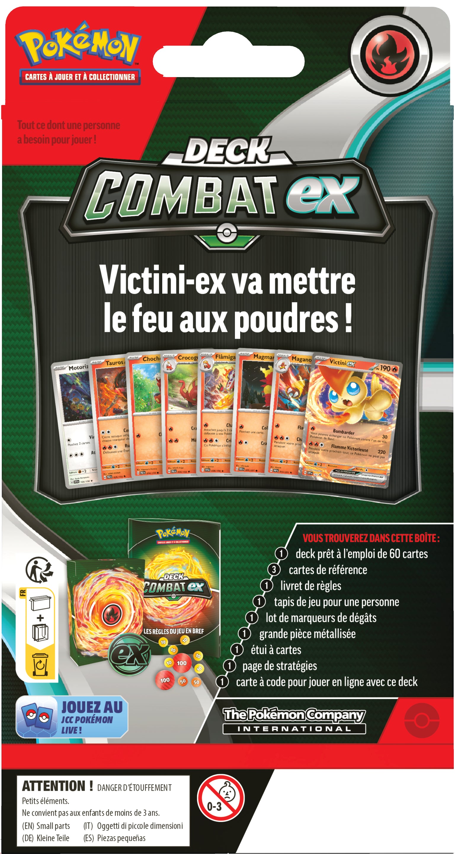 Pokémon JCC - Deck Combat Miraidon-ex ou Victini-ex (1x deck aléatoire) - flash vidéo