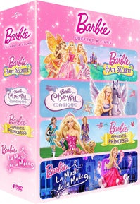 Barbie - Coffret 4 films : Barbie et la porte secrète + Barbie et le cheval magique + Barbie apprentie princesse + Barbie - La magie de la mode [DVD]