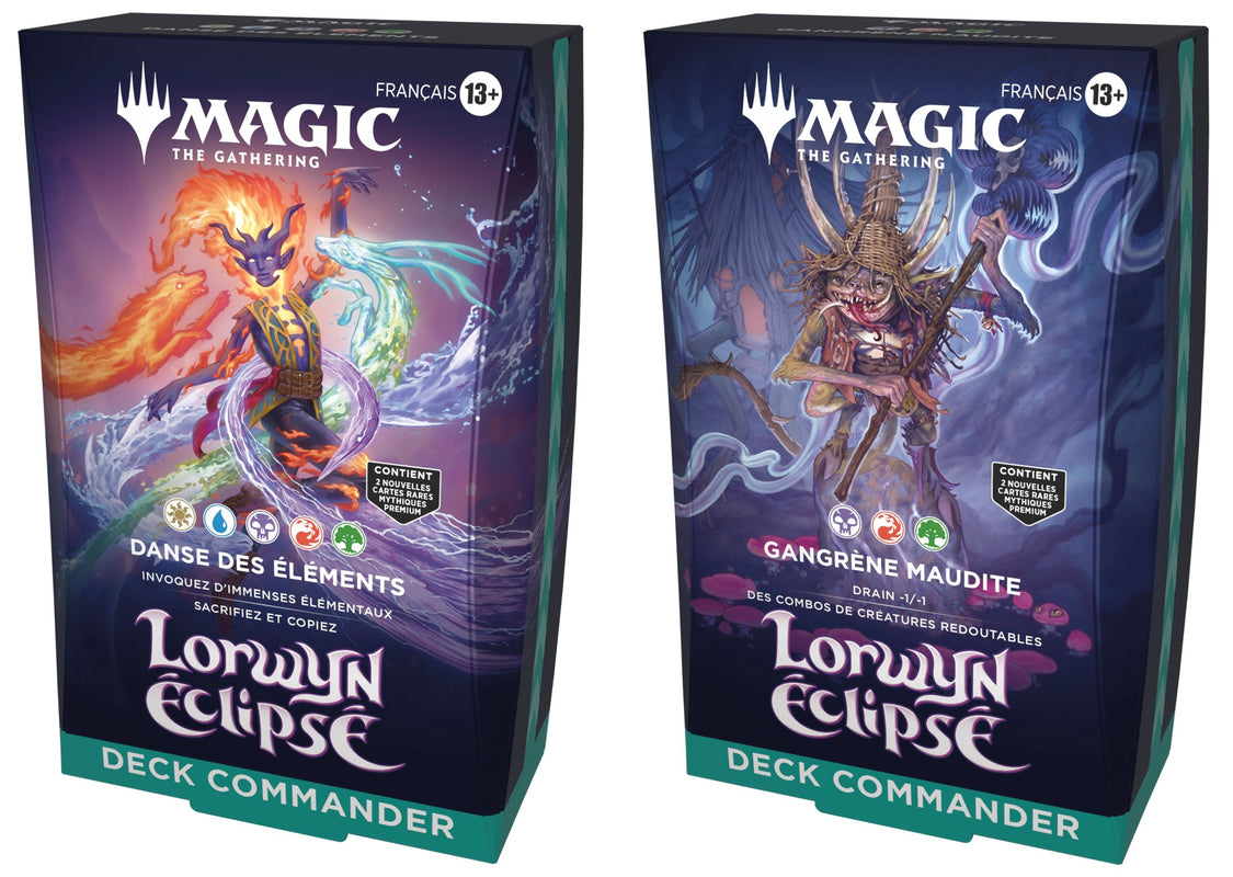 Magic: The Gathering - Assortiment de Decks Commander Lorwyn Éclipsé (4 Deck Commander)