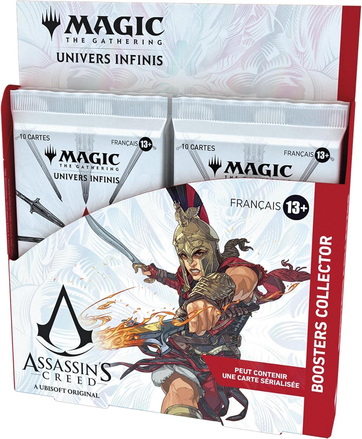 Magic: The Gathering - Univers infinis : Assassin's Creed - Display de Boosters Collector (12 Boosters) - flash vidéo