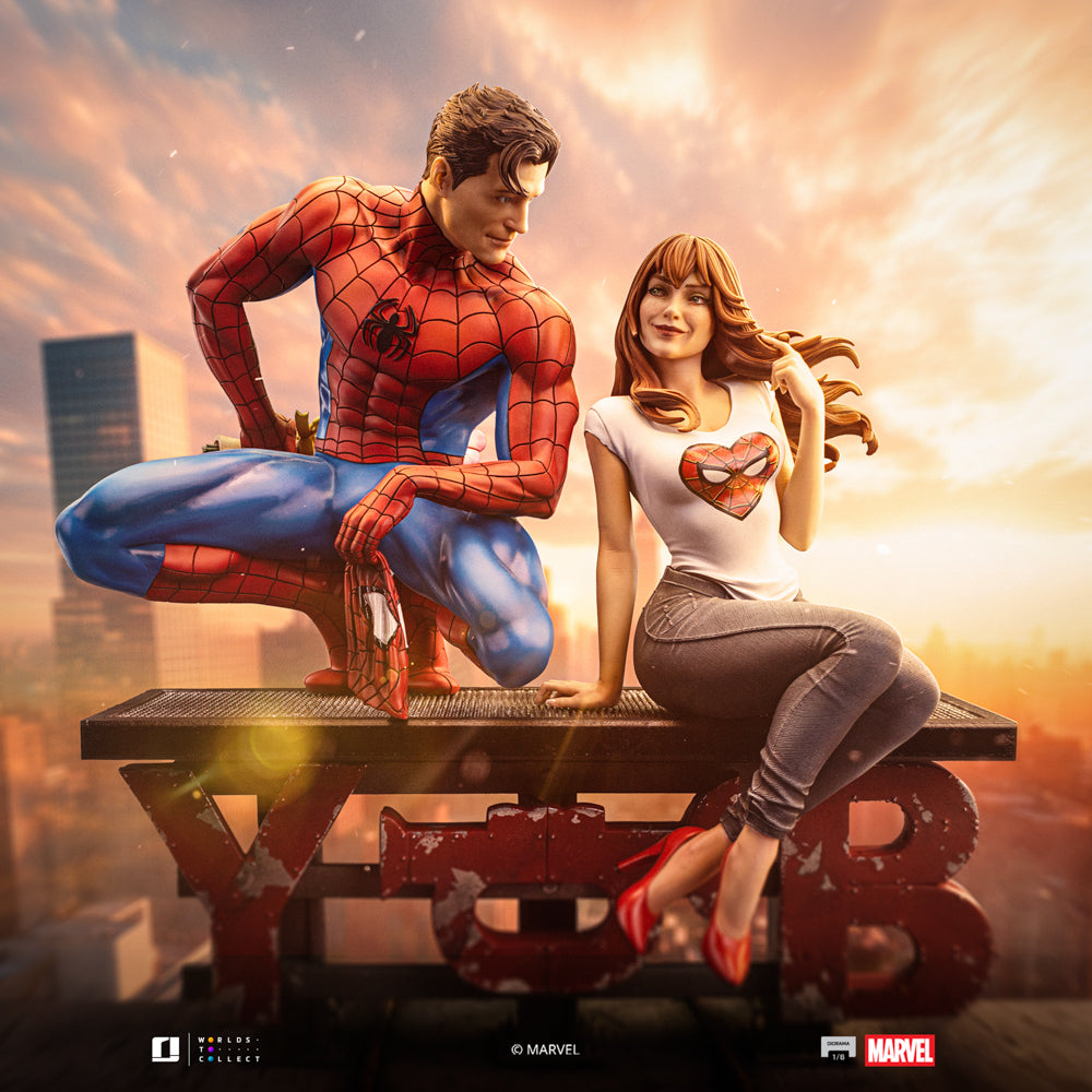 Iron Studios - Sixth Scale Diorama 1/6 - Marvel Comics - Spider-Man et MJ Statue 35cm