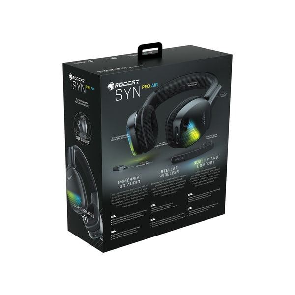 Turtlebeach - Casque de jeu sans fil Audio 3D RGB Syn Pro Air pour PC, PlayStation, Nintendo Switch et mobile - flash vidéo