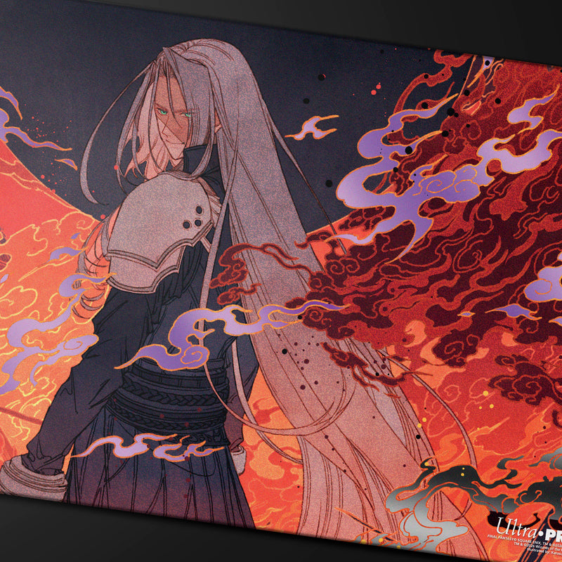 Ultra Pro - Magic: The Gathering - Final Fantasy - Tapis de jeu métallisé Nibelheim en feu