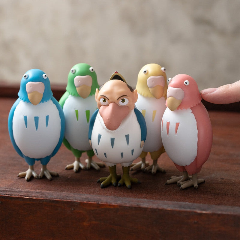 FIGURINE BOBBLE HEAD PERRUCHE JAUNE - LE GARÇON ET LE HÉRON