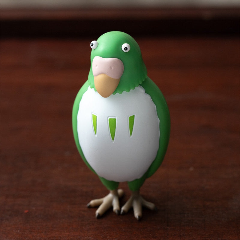 FIGURINE BOBBLE HEAD PERRUCHE VERTE - LE GARÇON ET LE HÉRON