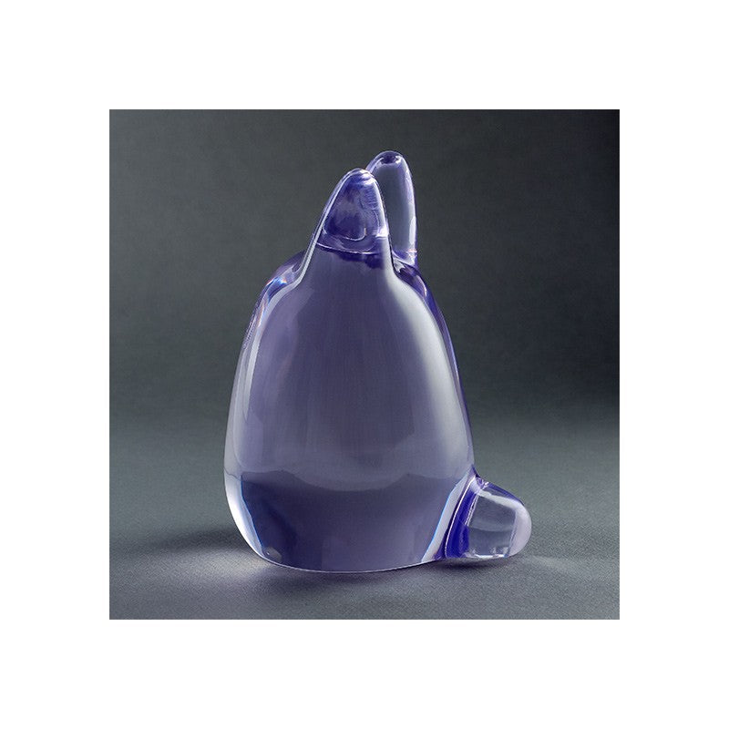 FIGURINE CRISTAL POURPRE TOTORO BLANC - MON VOISIN TOTORO