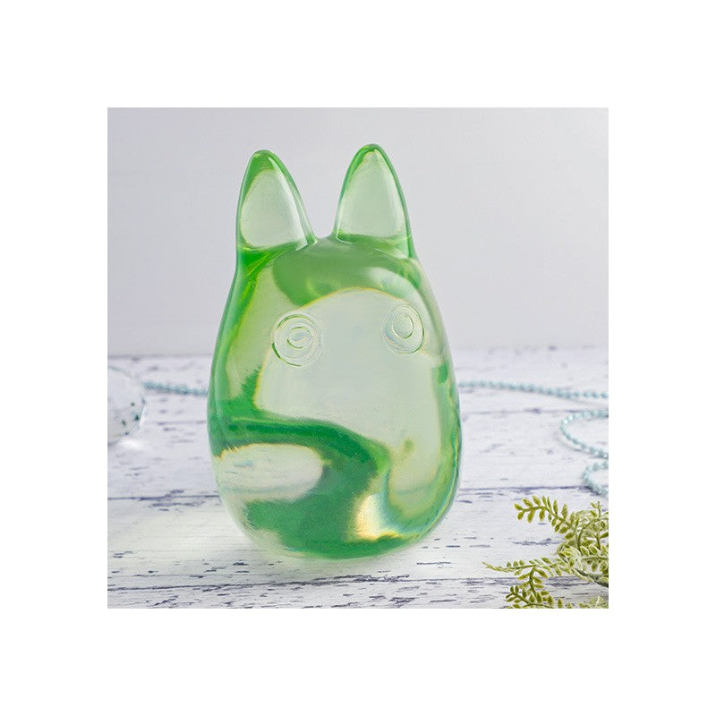 FIGURINE CRISTAL VERT TOTORO BLANC - MON VOISIN TOTORO