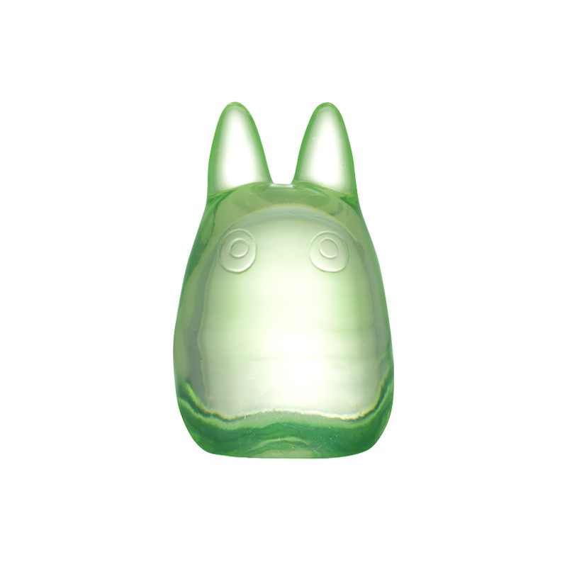 FIGURINE CRISTAL VERT TOTORO BLANC - MON VOISIN TOTORO