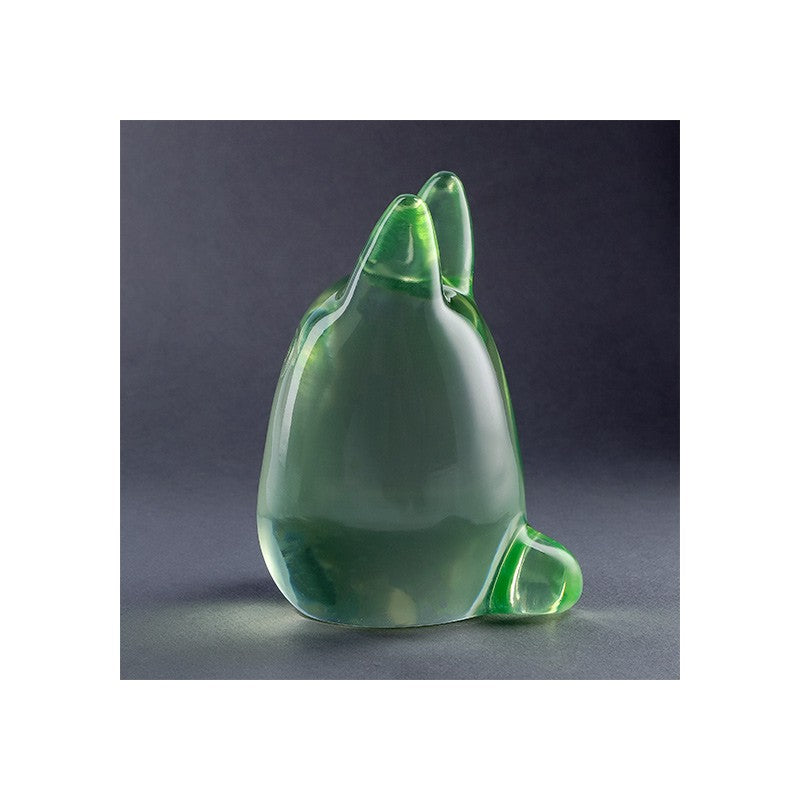 FIGURINE CRISTAL VERT TOTORO BLANC - MON VOISIN TOTORO